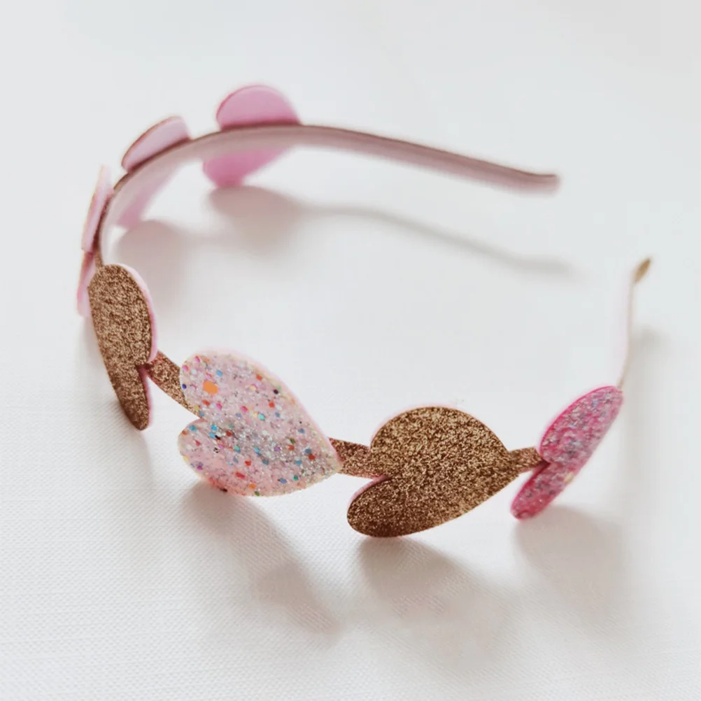 

3Pcs Glitter Kids Heart Bow Hairbands Sequin Butterflies Headbands Comfortable Party Decor Kid Heart Hairband Kids Hair Hoops