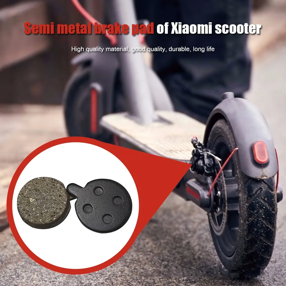 2PCS Electric Scooter Brake Pads for Xiaomi M365/M365PRO Brake Pads Rear Wheel Brake Disc Friction Plates Pads Scooter Accessory