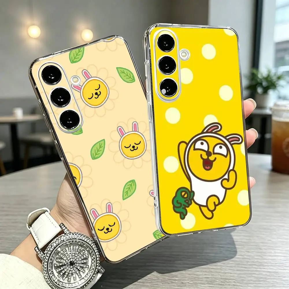Kakao F-Friends Muzi Funny Cartoon Phone Case For Samsung Galaxy A20,21S,30,31,40,50,51,52,70,A71,Others Transparent Soft