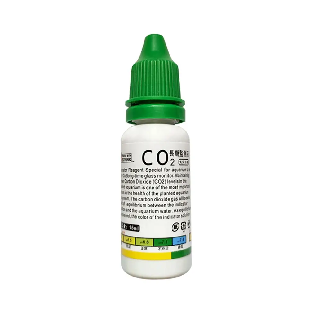 Grass CO2 Indicator PH Accessories Fish Tank Aquarium CO2 Diffuser CO2 Monitor Glass Drop Checker Indicator Monitor
