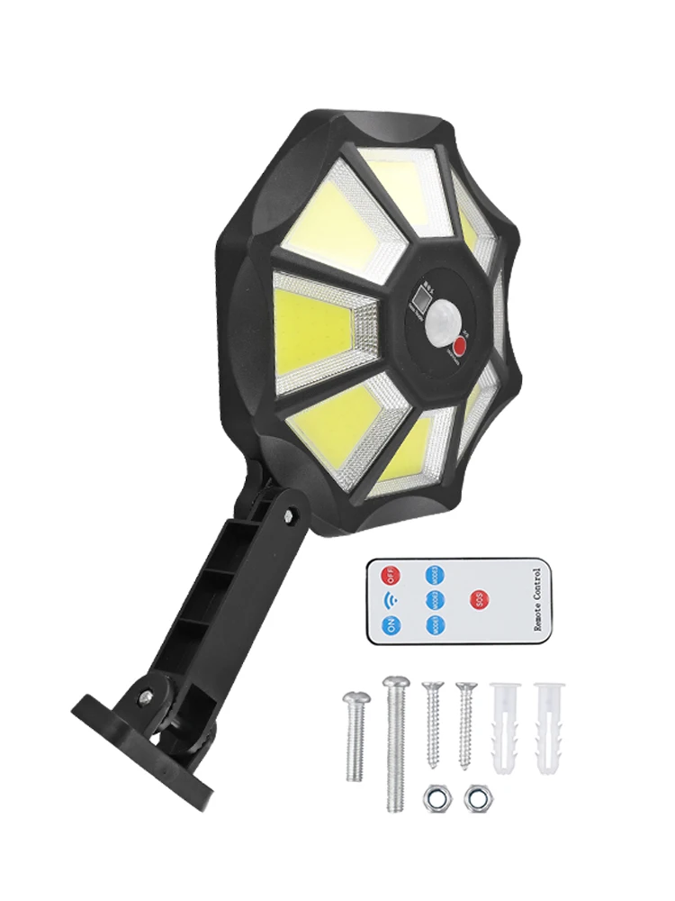 Energy Efficient Solar Lighting System Solar Flood Lights 20*33.5CM 7.87*13.19 Inch 6500K Bright Illumination 2400mAH Battery