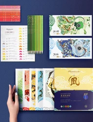 Professional 10/20/50/100 Chinese Style Fad Traditional Oil Color Pencil Drawing Colored Pencils Set For School Art Supplies