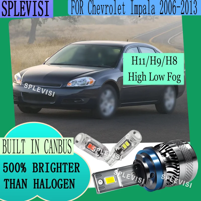 Improves Night Safety Shockproof Design LED High Low Beam Fog Light For Chevrolet Impala 2006 2007 2008 2009 2010 2011 2012 2013