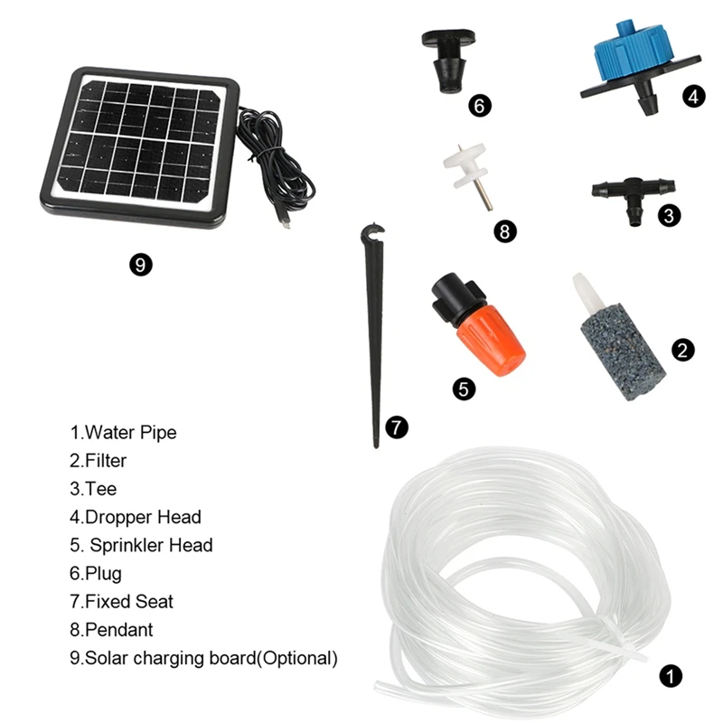 Digital Watering Irrigation Timer Micro-Drip Irrigation Controller with Solar Panel Intelligent Automatic Water WiFi