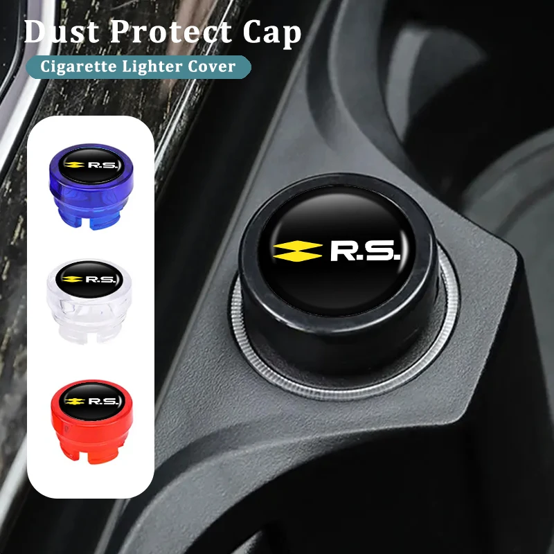 Car Accessories Cigarette Lighter Cover Button Protective Case Dust Cap For Renault Megane Clio Kadjar Captur Sandero Duster