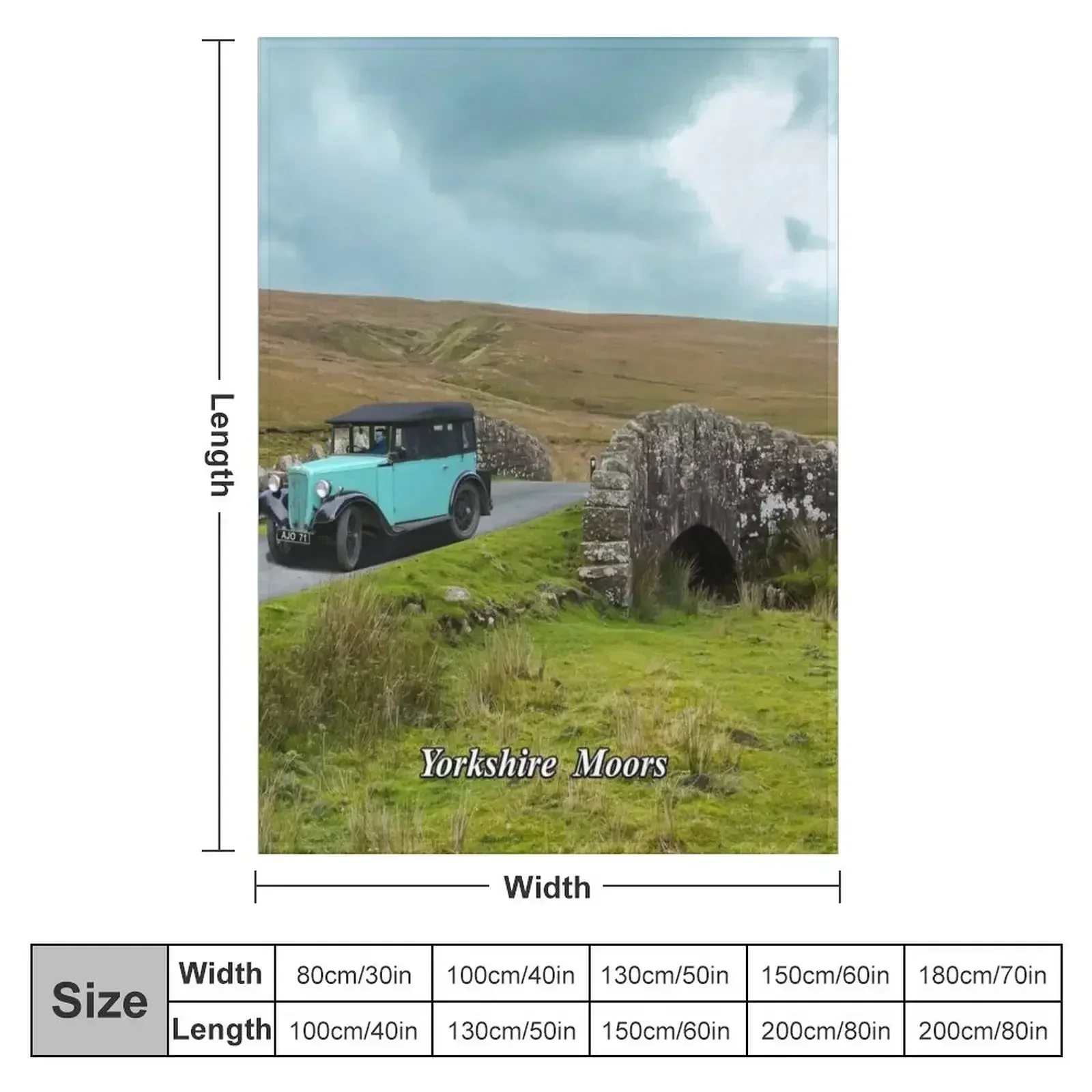 Yorkshire Moors Throw Blanket Bed covers blankets and throws Giant Sofa decorative Blankets