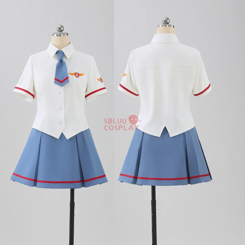 

SBluuCosplay Tomoyo Daidoji Sakura Kinomoto Cosplay Costume Junior High School Summer Uniform