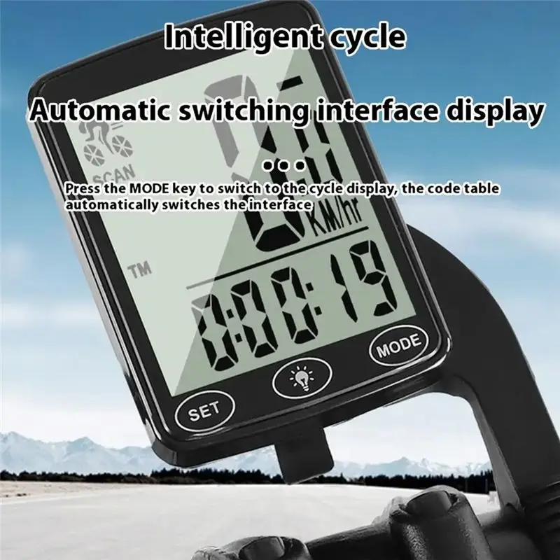 NEW HOT In Stock-Bicycle Wireless Speedometer Automatic Cycle Bikes Computer Odometer Cycling Computer Speedometer