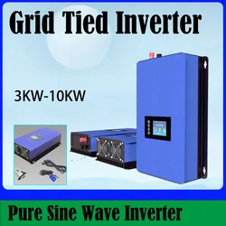 5000W Wind MPPT Power On Grid Tie Inverter With Limiter Sensor Pure Sine Wave 110V 220V For 24V 48V Wind Turbine Generator