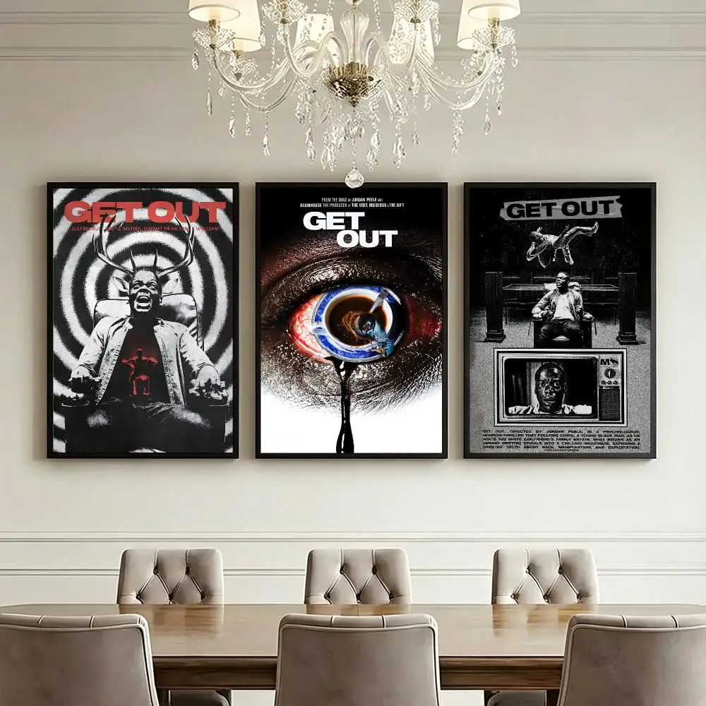 movie Get Out Poster HD Poster High End Luxury Home Decor for Living Room Bedroom Corridor and Gift Giving