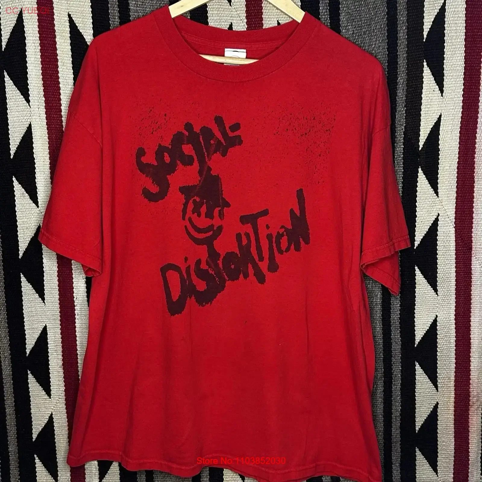 Camiseta Social Distortion Band Lote X2 Usada Vintage Lavada Estilosa Versátil Levemente Casual Macia