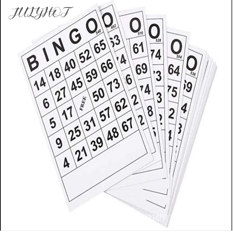 60 non-repetitive bingo cards BINGO cards digital Adults & Children entertainment games