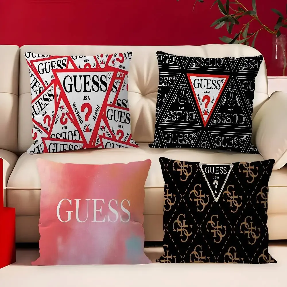 Fashion G-Guess-s Personalized Pillow Cover Kids Bedroom Wild Party Decor Pillowcase Kid Birthday Shower Gift