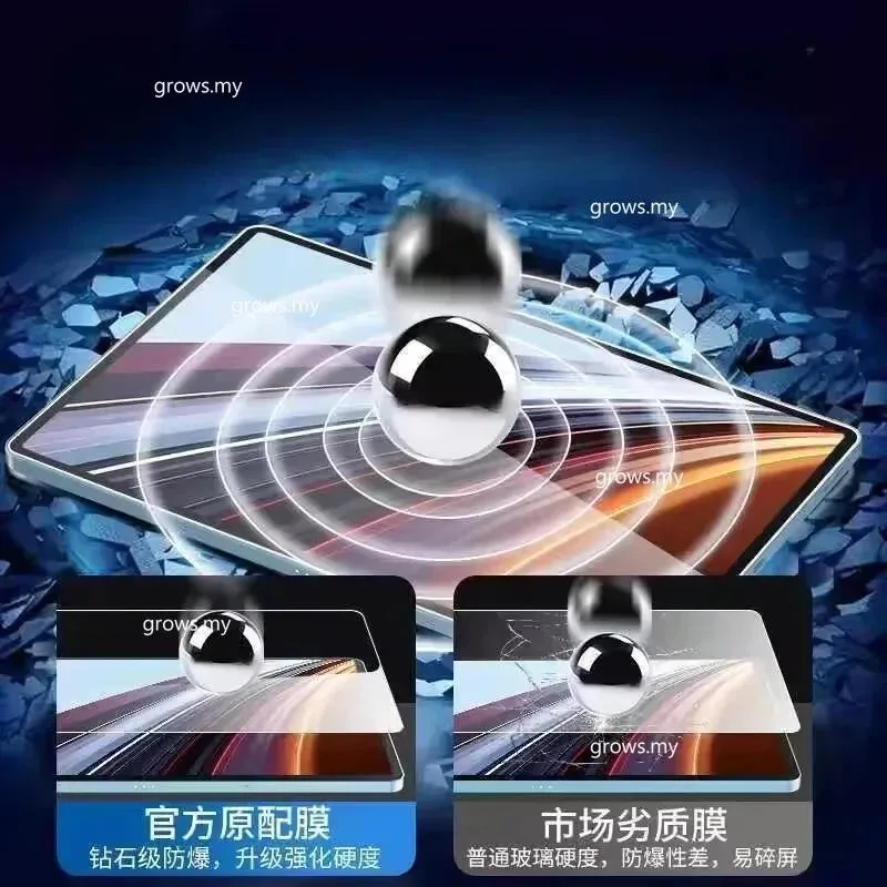 화웨이 아너 패드 GT 프로용 12.3 인치 강화 유리, 아너 패드 GT프로 태블릿 스크린 보호대 투명 보호 유리 필름