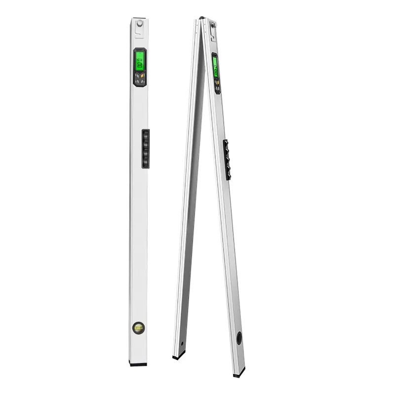 2M Digital Electronic Folding Level with Magnetic Base, Real-Time Angle Display, High-Precision Aluminum Alloy