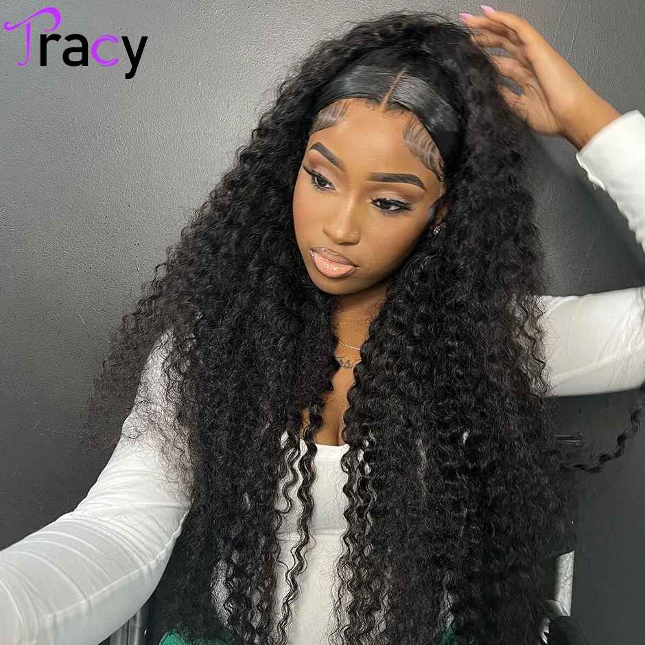 

TRACY HD Lace Wig 13x6 Human Hair Deep Wave Frontal Wig Transparent Lace Front Human Hair Wigs For Women Curly Human Hair Wig