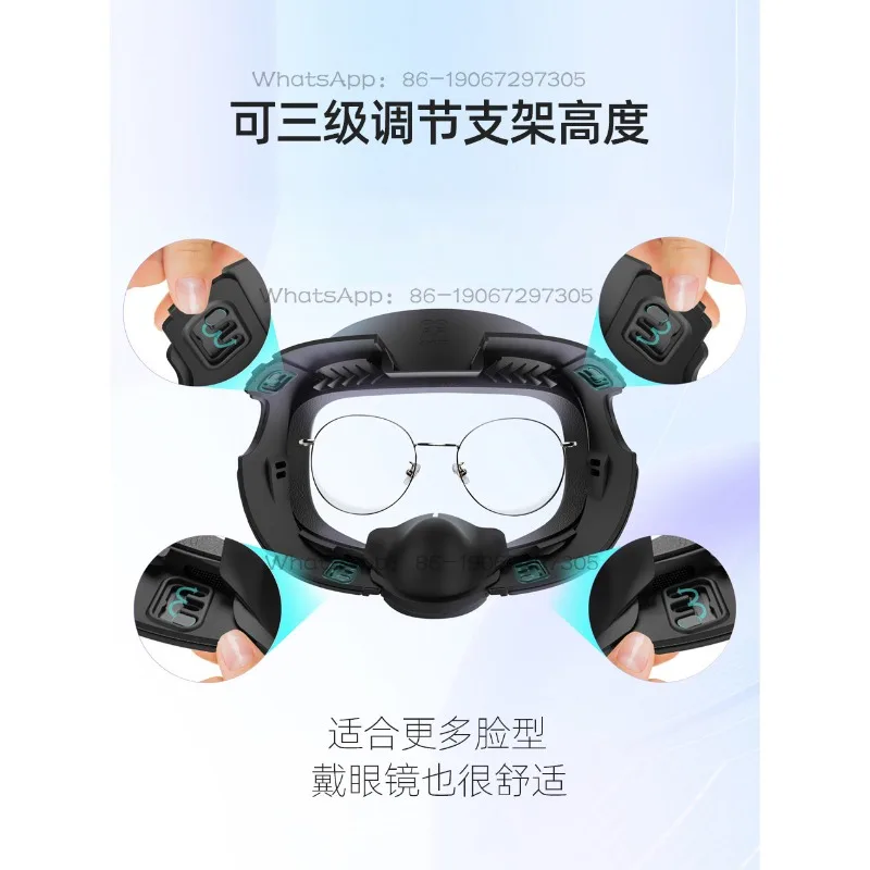 Xujun1105641611  Face Mask Leather Ice Silk Widened Without Pressing The Face Three-level Adjustment Comfortable Shading
