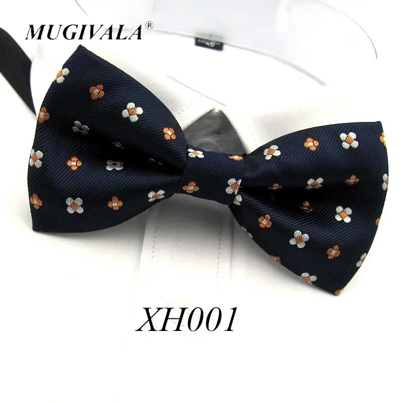 

Fashion Lucky Flower Navy Blue Bowties Groom Men Cravat gravata Male Marriage Butterfly Wedding Bow Ties For Men