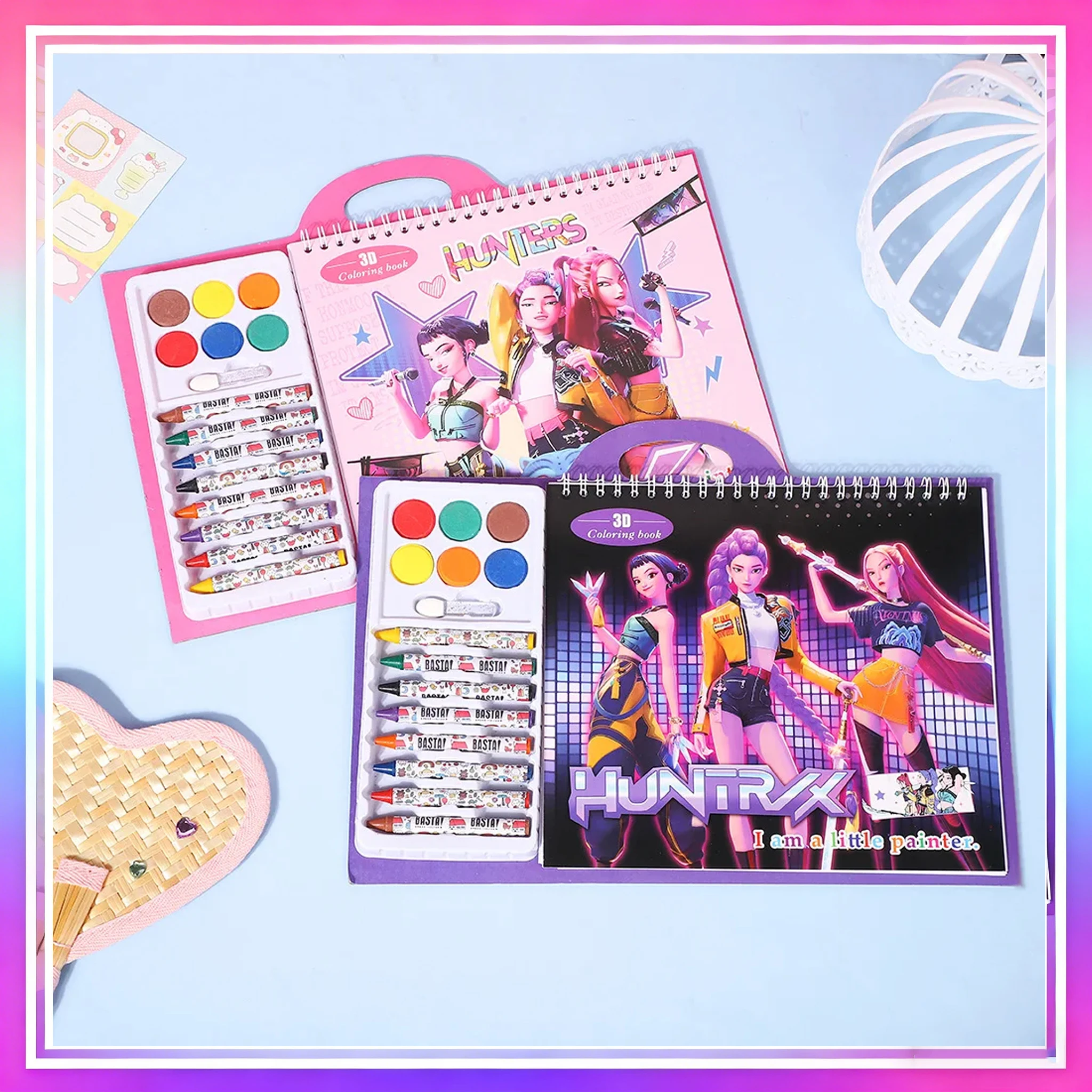 حار! Witch Hunt Squad - كتاب تلوين جرافيتي للأطفال على طراز K-Pop (مع أقلام تلوين) |   كتاب التلوين والرسم التعليمي