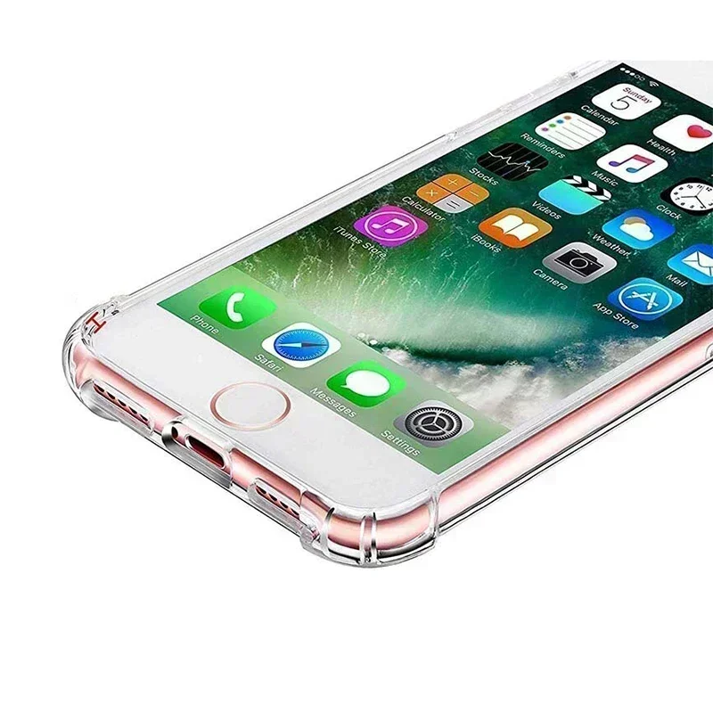 Funda Original para iPhone SE 2020 SE 2022 7 8 cristal suave transparente a prueba de golpes Funda de teléfono para Apple iPhone SE 2016 Funda trasera