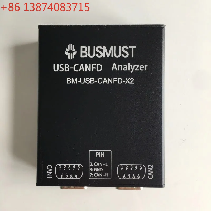 CANFD-X2 2-Channel Isolated USB-CANFD Analyzer Support CAN Classic2.0B & CANFD Protocols for Busmaster
