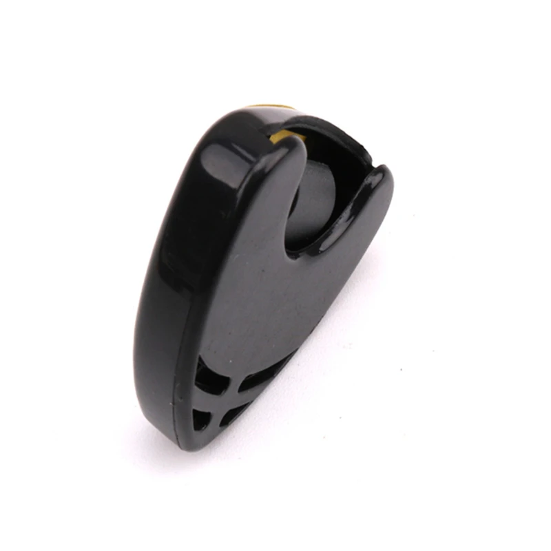 Guitar Pick Holder Plastic Plectrum Case Mediator Quick Storage Self Adhesive Triangle Shape Black Guitar Accessories