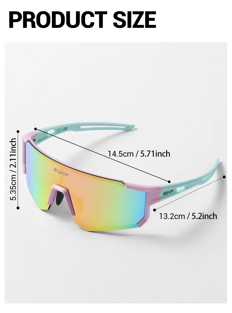 SCVCN Süße Rosa Fahrradbrille, Fahrrad-Fotozubehör, Golf-Okulare, Camping-Sonnenbrille, UV400 Outdoor-Sportausrüstung – Detail 23