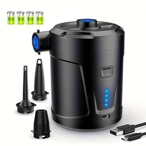 Bomba de aire portátil de 5200MAH, colchón de aire para acampar al aire libre, piscina, anillo de natación, sofá inflable, bomba de aire para el hogar