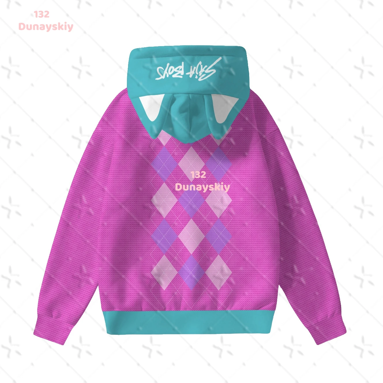 Mira Baby Cosplay Purple Pajamas Hoodie Hair Ring Suit for KPop Demon Hunters Movie Women Girls Halloween Roleplay Sleepwear