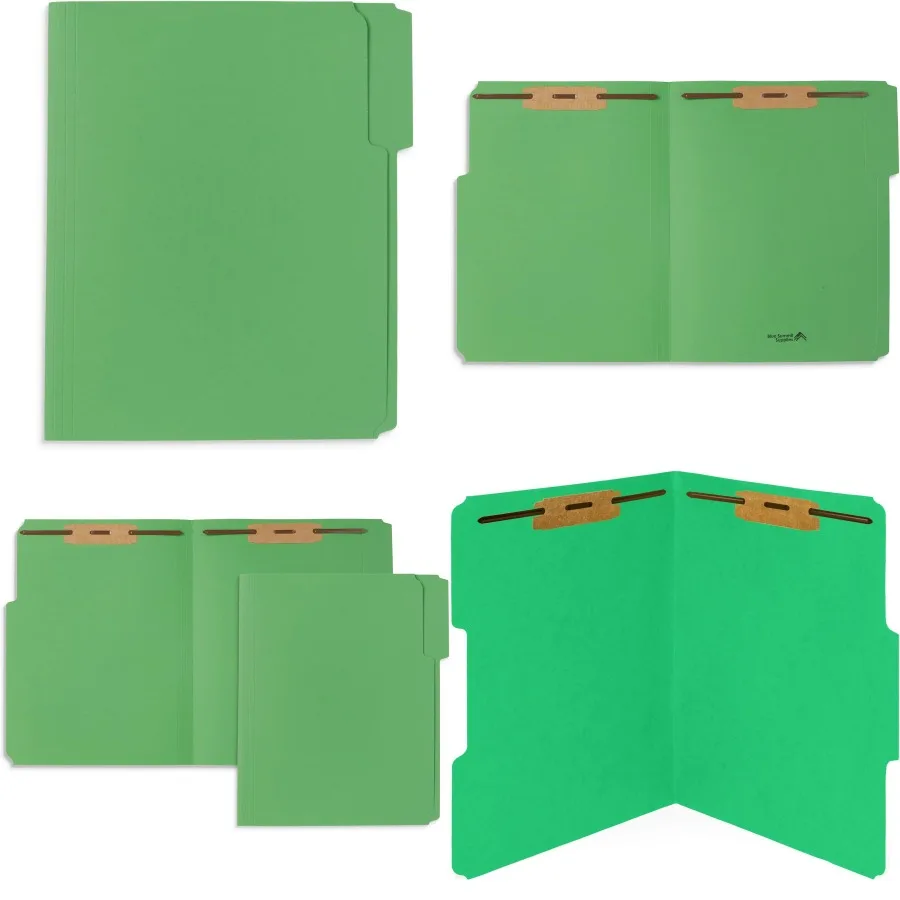 50 groene bestandsmappen voor een efficiënte organisatie van standaard medische bestanden Law Client-bestanden en Office-berichten