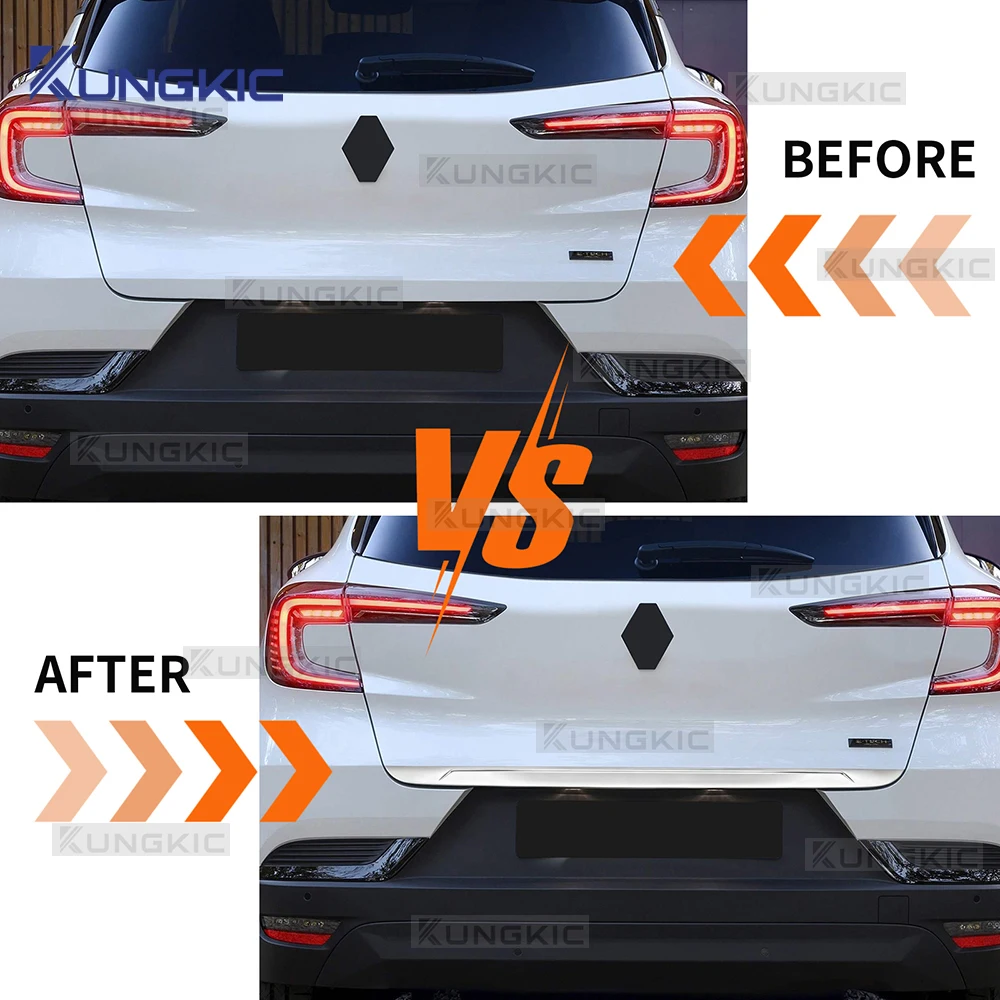 Decor Strip For Renault Captur 2020 2021 2022 2023 2024 2025 2026 for Renault Kaptur Exterior Rear Trunk Tailgate Accessories