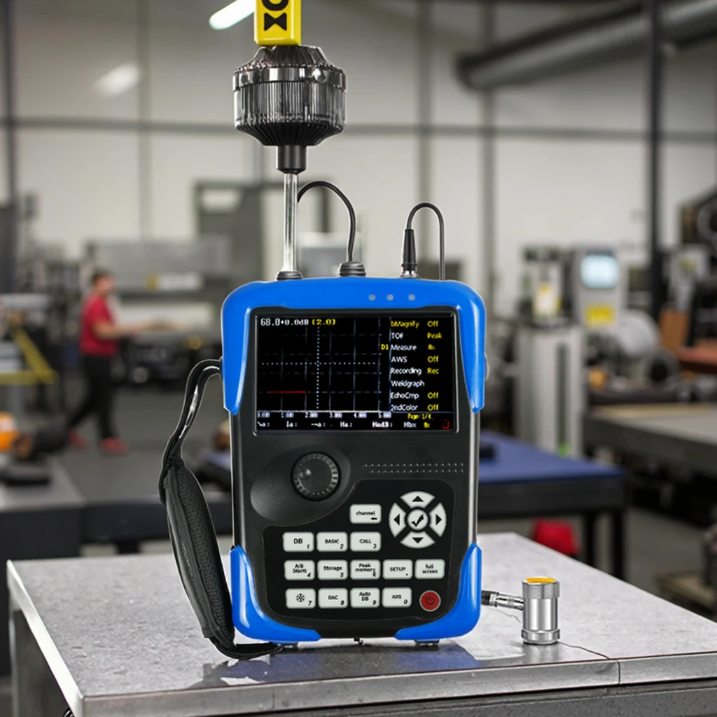 

Handheld Ultrasonic Tester 1kg: Rapid Detection of Internal Flaws, IP54 Waterproof, Rechargeable, for Bolts/Steel Structures