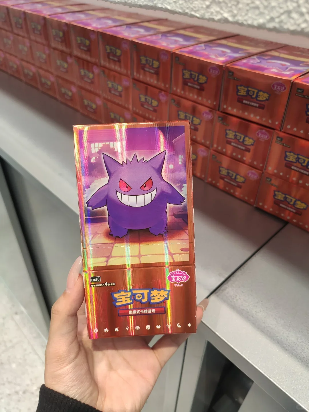 جديد 100% حزمة جوهرة PKM المجلد 3 بطاقات PTCG للتداول المبسطة الصينية القابلة للجمع بطاقة الداعم بطاقة التداول TCG بطاقة Gfit لعبة