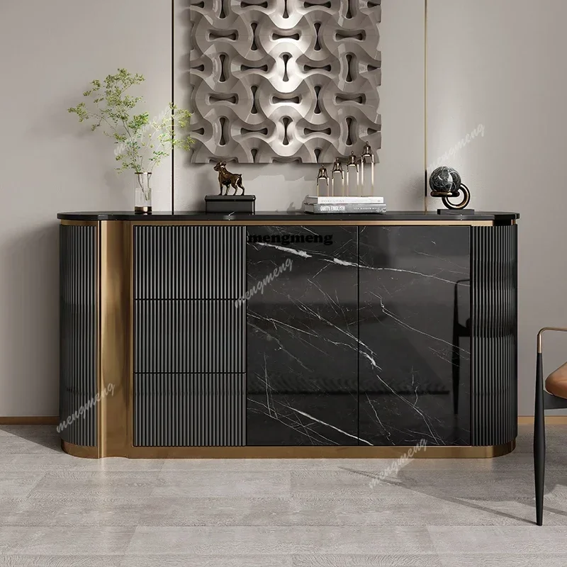 

Итальянский элитный шкаф для гостиной в современном минималистичном стиле, тумба для хранения для виллы, премиальная домашняя мебель, витрина