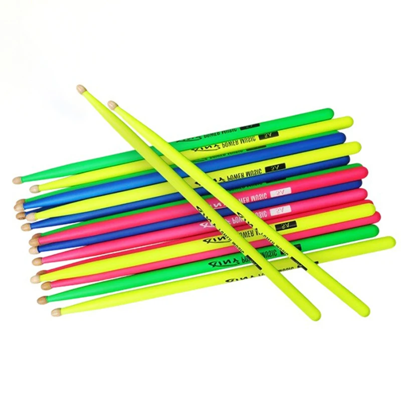 

Флуоресцентные барабанные палочки для сценических выступлений, профессиональные палочки для барабанов, аксессуары для ударных инструментов