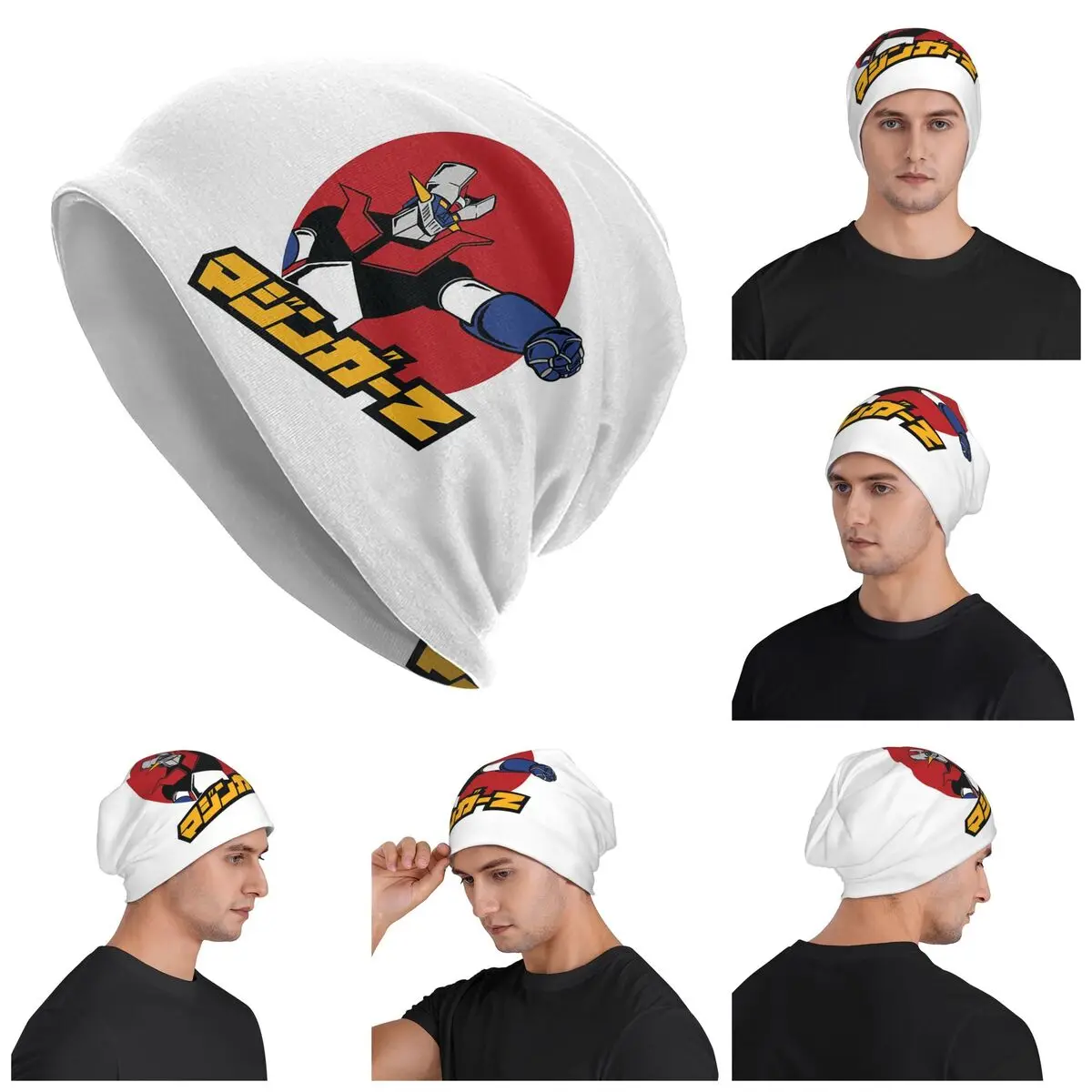 Mazinger Z Mad Robot Men Women Adult Beanies Caps Knitting Bonnet Hat Warm Fashion Autumn Winter Outdoor Skullies Hats