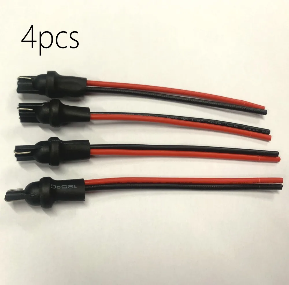 2-10pcs W5W Socket T10 Connector Led Bulb Holder 194 168 Car Light Adapter Wire Plug Male to Female Reading Side Marker Lamp