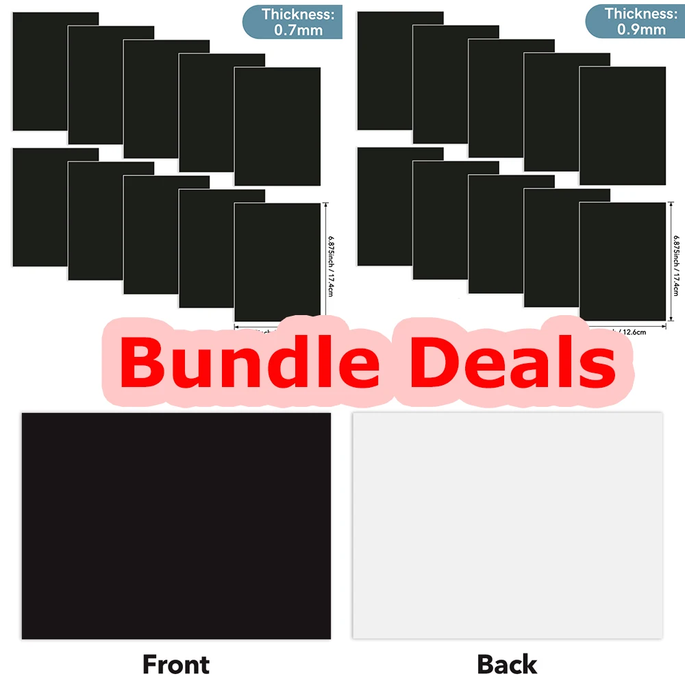 

Bundle Deals 12.6x17.4cm Magnetic Storage Cards 0.7/0.9mm Thickness Die and Stamp Storage Magnetic Panels Double-sided Magnets