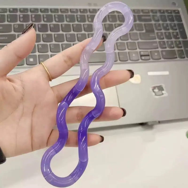 Generic Tangle Fidget Toy Temperature Sensitive Color Change Stress Relief Hand Sensory Decompression Toy For Adults Office