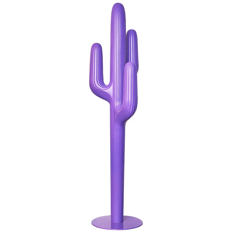 

Nordic designer bedroom living room creative cactus shape coat rack resin