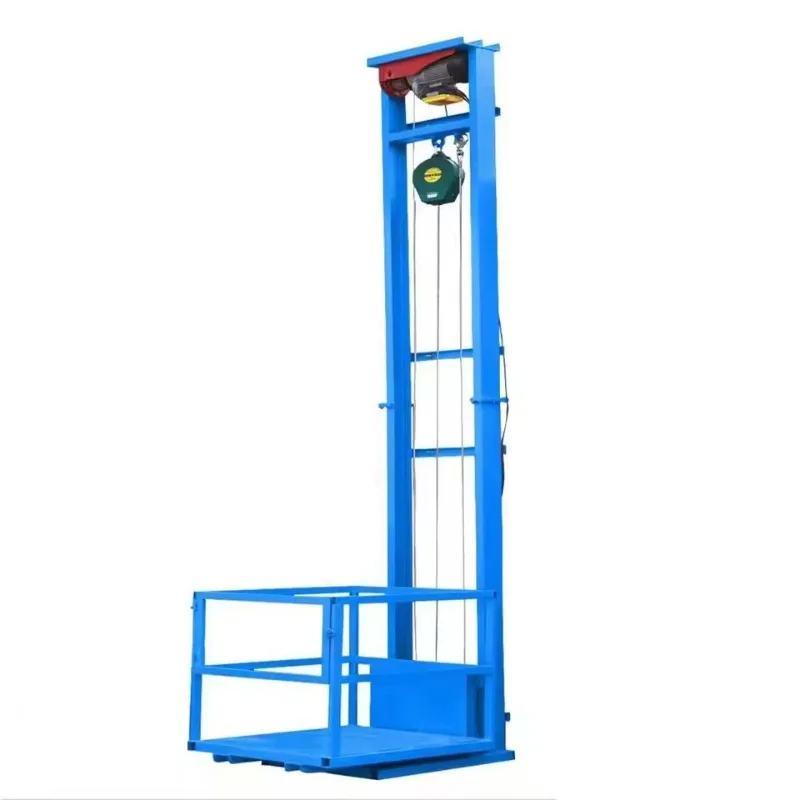 Rise 2M-7M Electric Goods Lift 500KG Capacity Home Warehouse Factory Freight Elevator Platform Automatic Control System