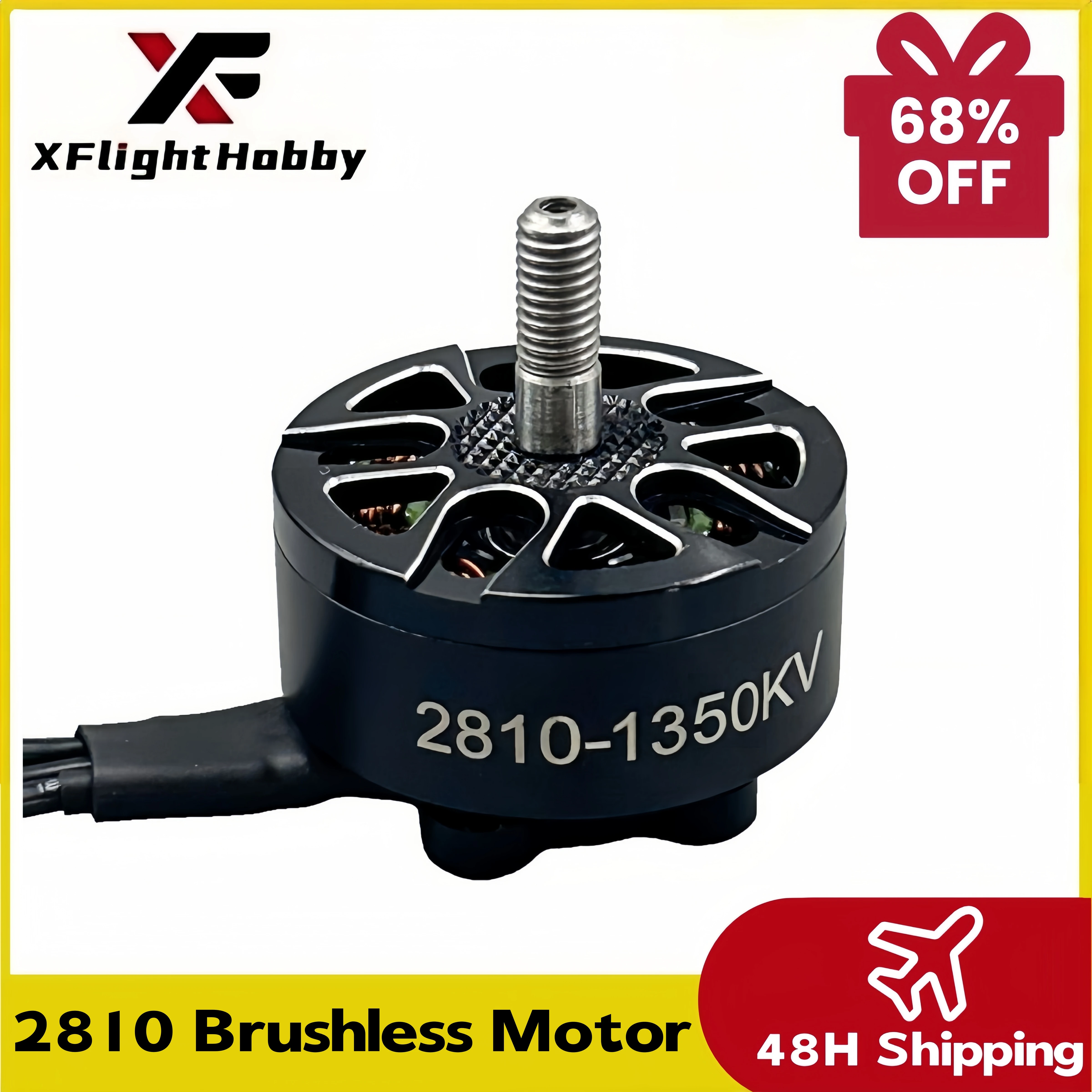 

XFlight Hobby 4PCS X2810 1350Kv Brushless Motor FPV Motor 3-4S LiPo RC Aircraft for FPV Racing Drone Quadcopter