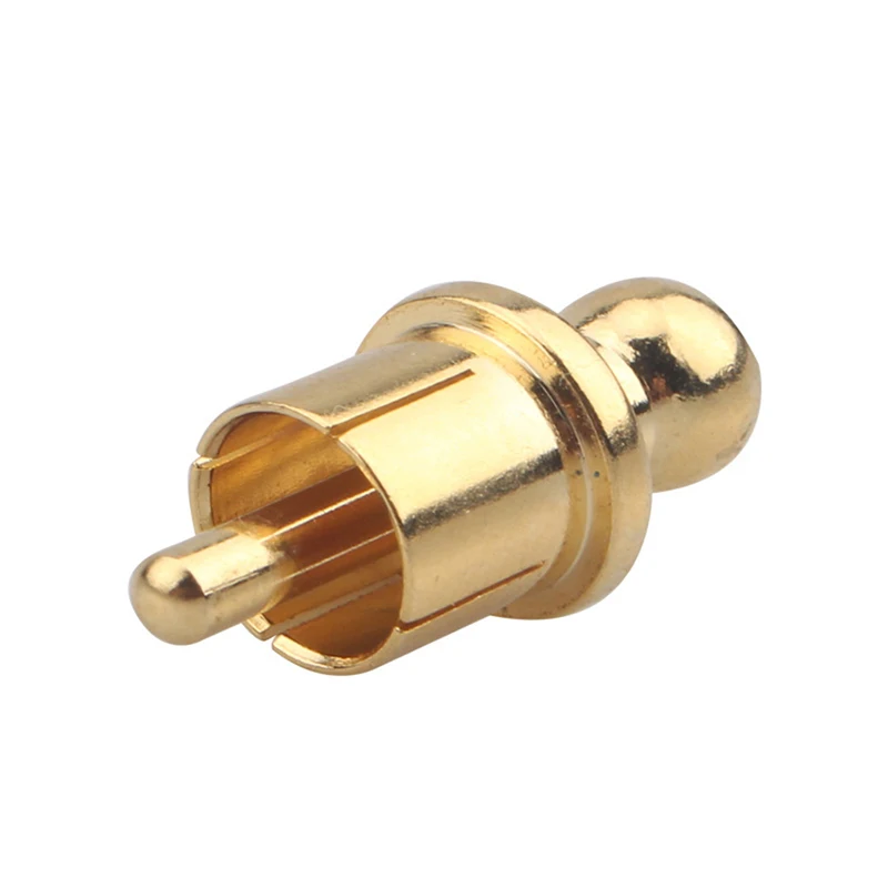 Zilver/Vergulde Rca Cap Plug Kortsluiting Stopcontact Phono Connector Rca Afscherming Jack Socket Bescherm Cover Doppen