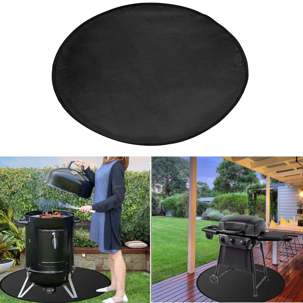 24/30/36 Inch Heat-Insulating And Flame-Retardant Barbecue Fireproof Mat Portable Kitchen Tools For Outdoor Tool Accessory