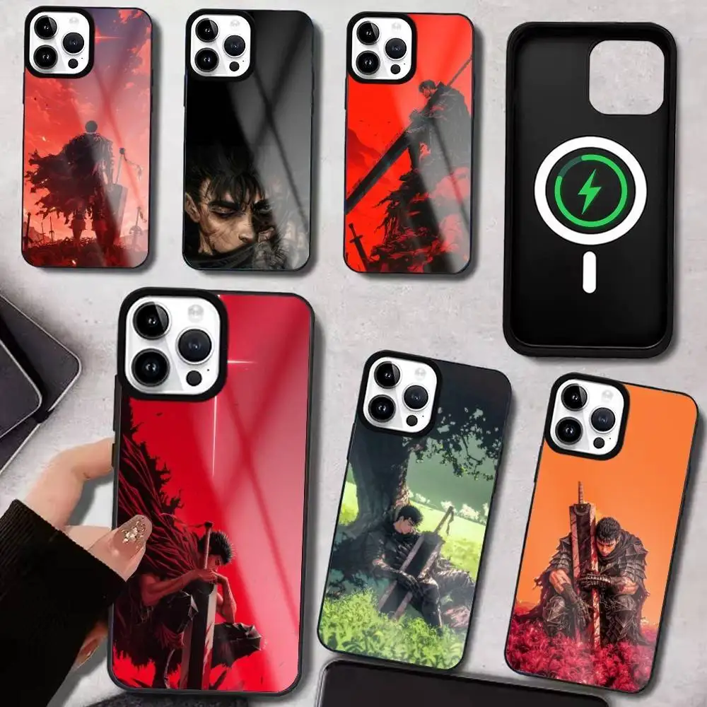 

Comic B-BerS-serk Phone Case For iPhone17,16,15,14,13,12,11 Plus,Pro Max, New Magnetic Wireless Charging