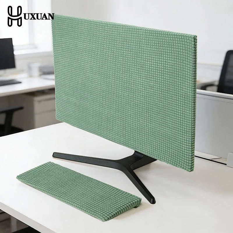 Dustproof Sleeve for 19-37 inch Monitor Fabric Material Protective Cover for Computer Screen