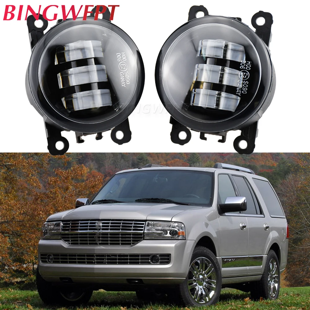 Fog Lights Headlight Daytime Running Lights For Lincoln Navigator MK3 U326 2007-2014 L (U418) Fog Lights Cut-Line Lens Car Styin