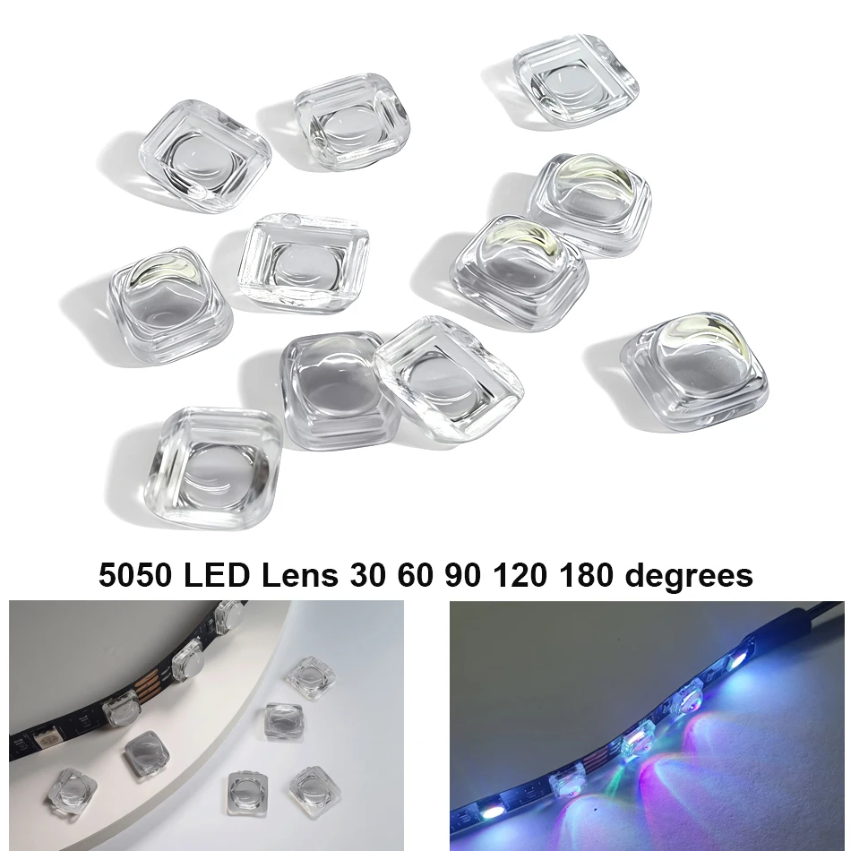 100PCS 60x90 degree lens streak for 5050 SMD LED WS2812  APA102 WS2811 SK6812