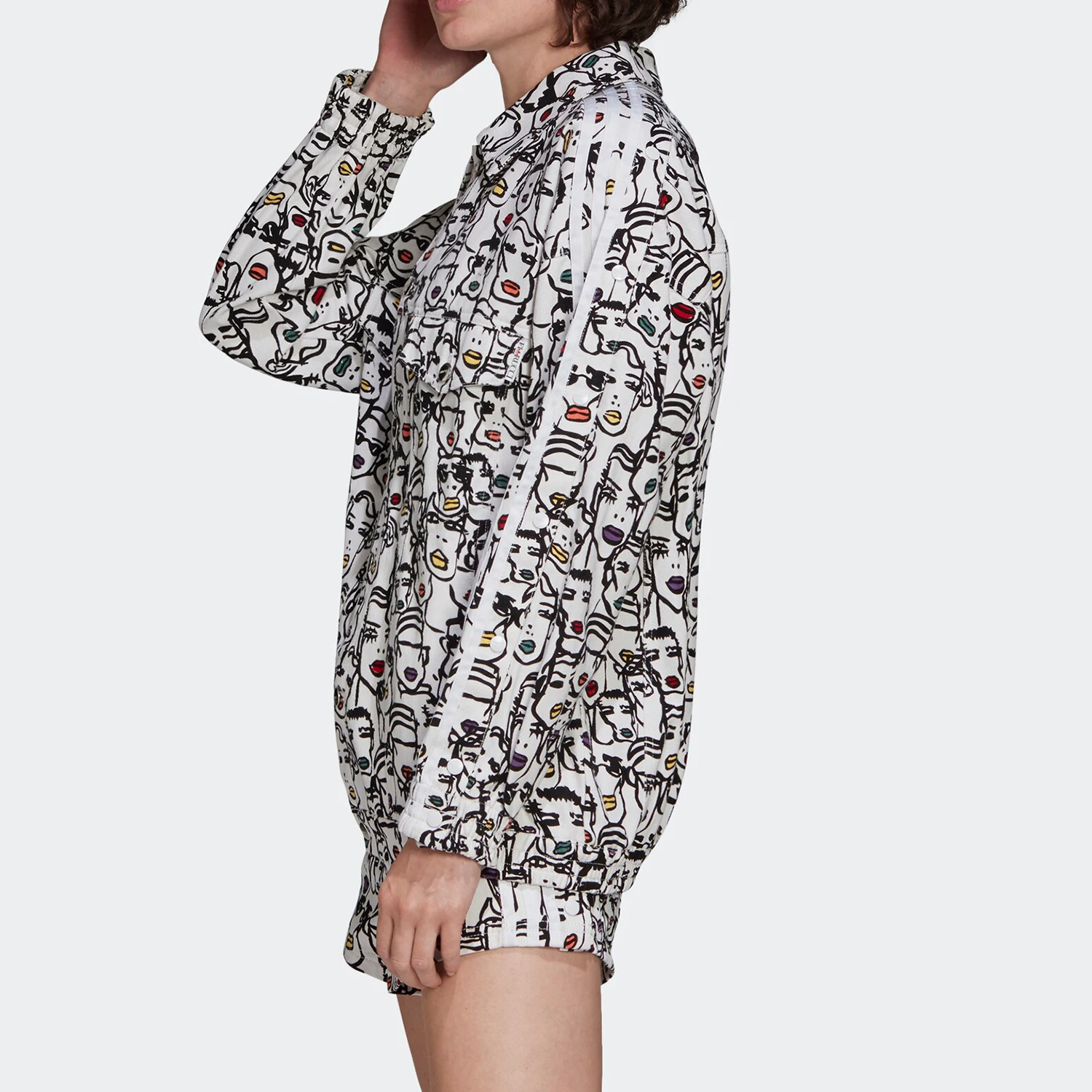 Adidas authentic seasonal new clover women's sports casual jacket FL4136