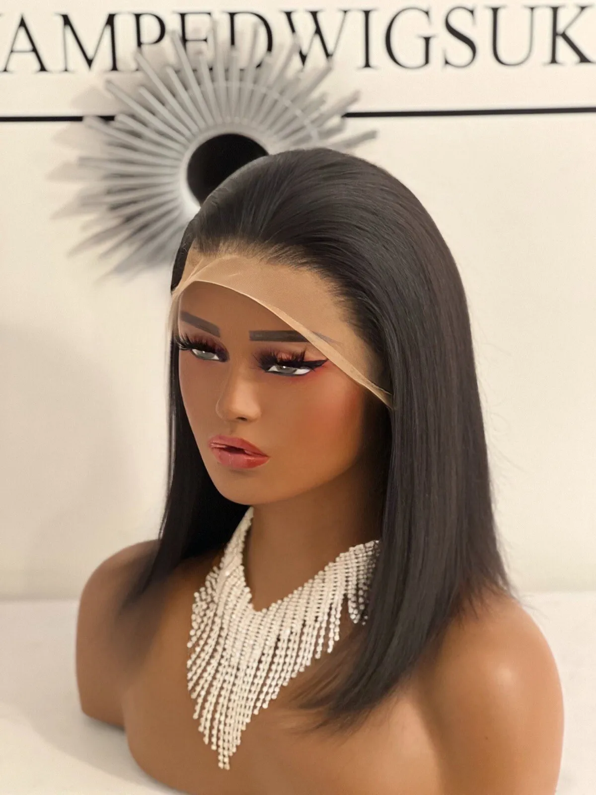 

Wig 13x4HD Lace Front Black Short Bob 12inch Unit 14